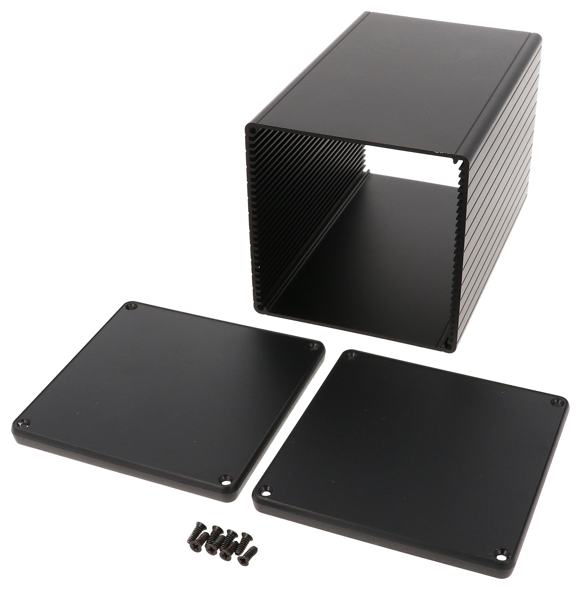 Hammond 1455Ns1602Bk Enclosure, Small, Aluminium, Black