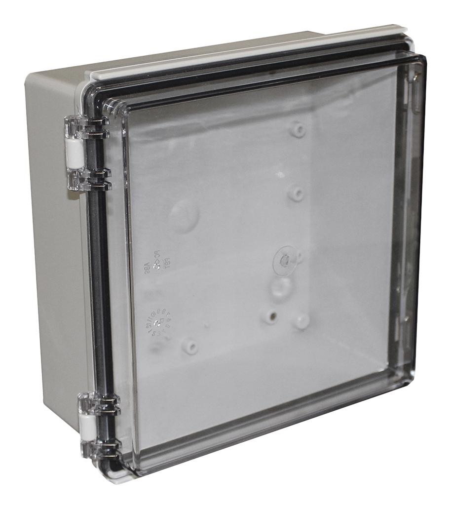 CamdenBoss Chdx8-329C Enclosure, Heavy Duty, Abs, Grey/clear