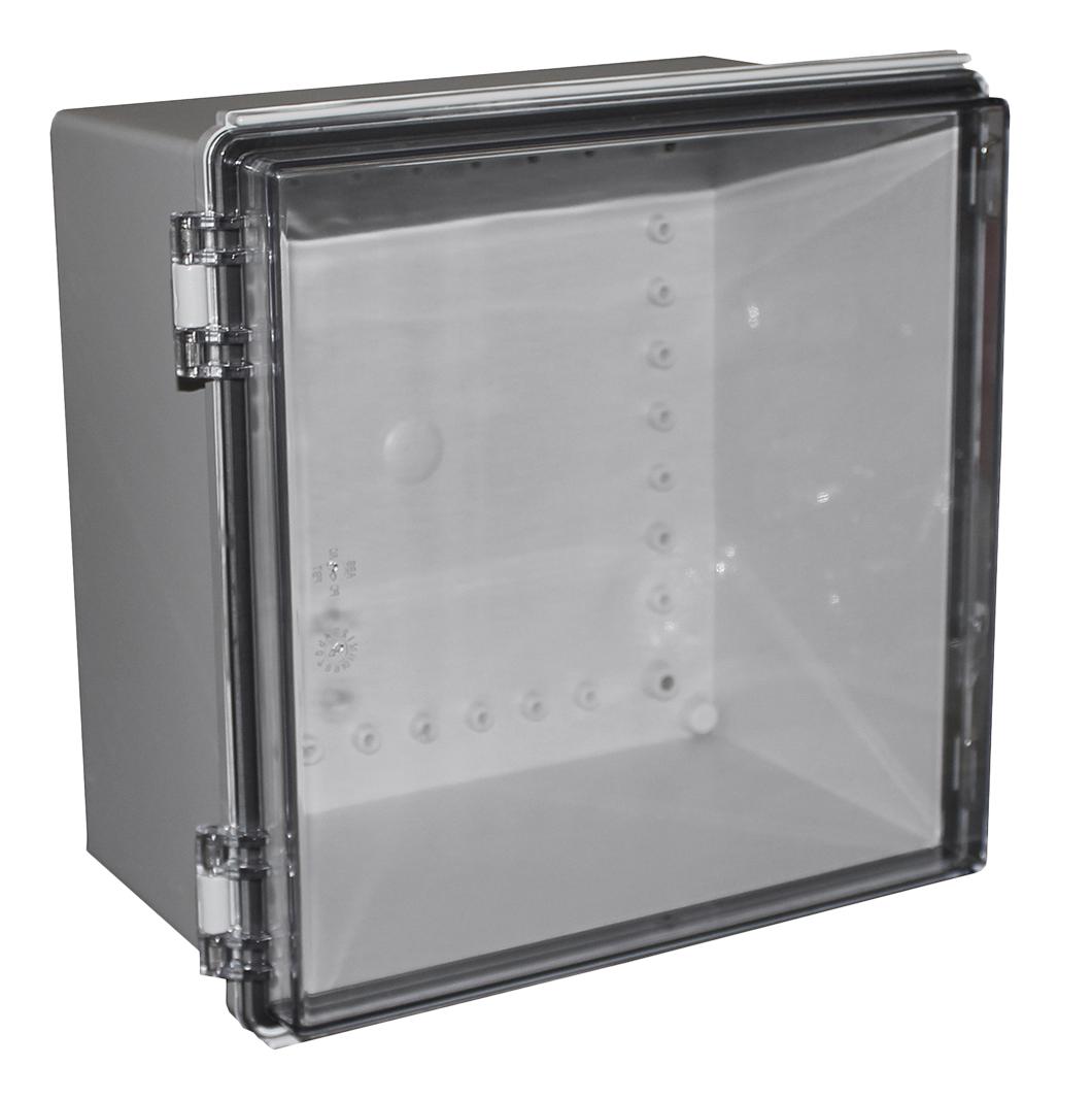 CamdenBoss Chdx8-331C Enclosure, Heavy Duty, Abs, Grey/clear