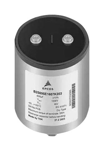 EPCOS B25695E0118K903 Capacitor, Film, Pp, 1150Uf, 900V, Can