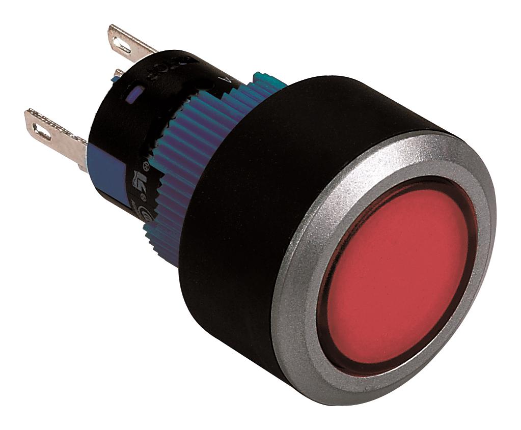 Multicomp Pro Mpab-Pb-1071 Led Panel Indicator, Red, 22mm, 12V