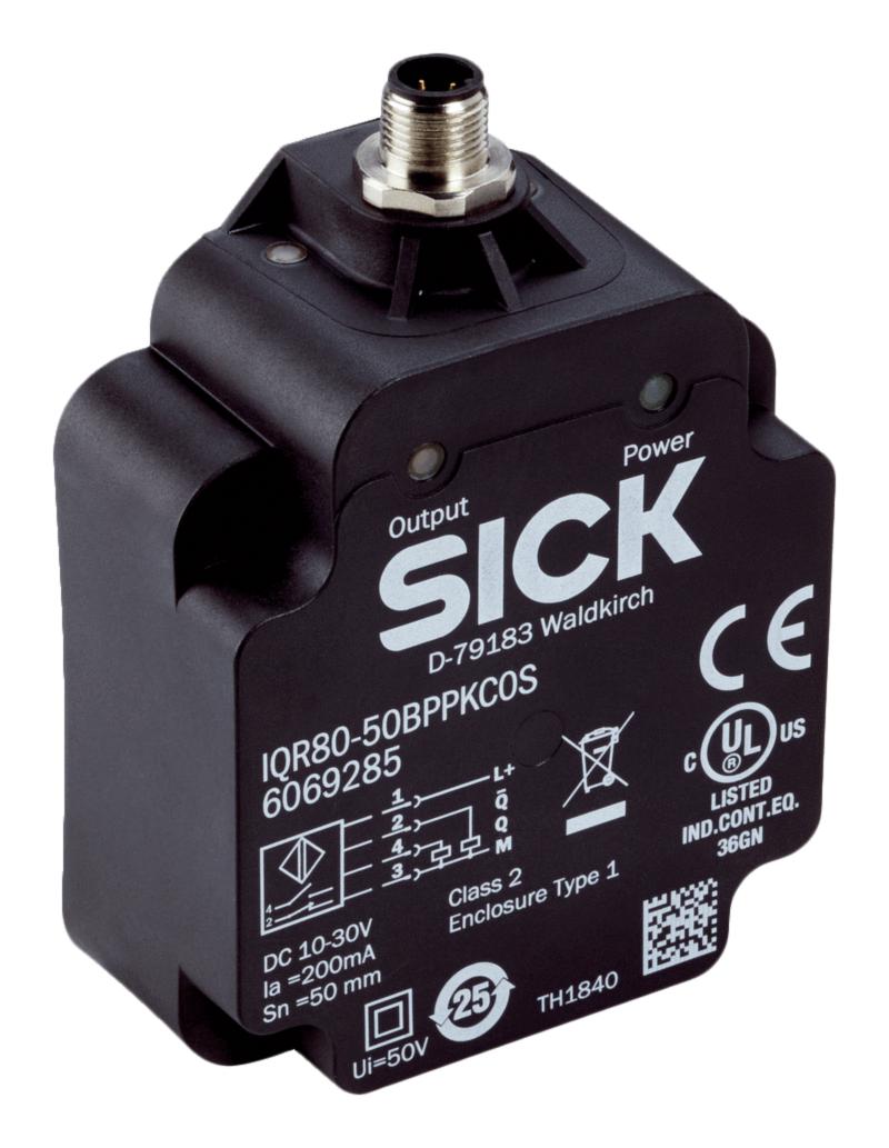 Sick Iqr80-50Bppkc0S Inductive Prox Sensor, Pnp-Co, 50mm