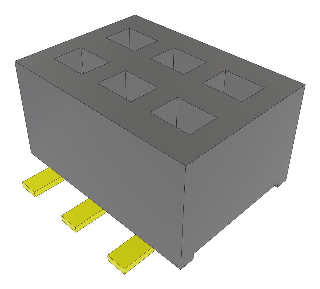 Samtec Clp-103-02-G-D-Be-Fr Connector, Rcpt, 6Pos, 2Row, 1.27mm