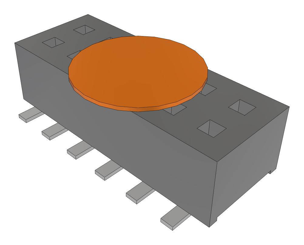 Samtec Clp-106-02-L-D-A-K-Fr Connector, Rcpt, 12Pos, 2Row, 1.27mm