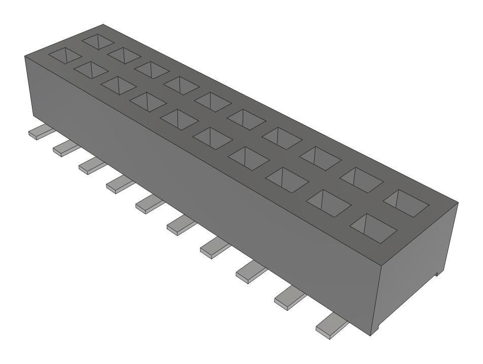 Samtec Clp-110-02-F-D-Be-Fr Connector, Rcpt, 20Pos, 2Row, 1.27mm