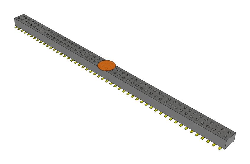 Samtec Clp-150-02-G-D-A-K-Fr Connector, Rcpt, 100Pos, 2Row, 1.27mm