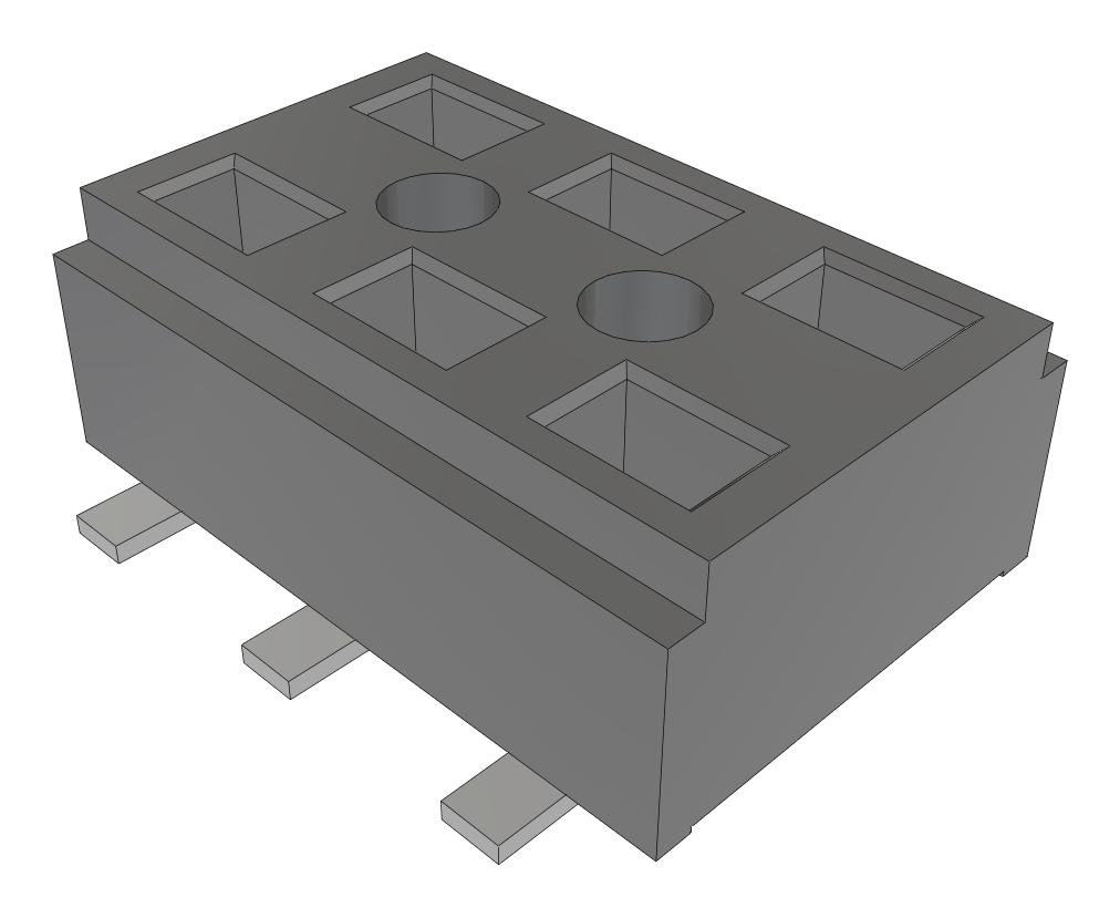 Samtec Clt-103-02-F-D-Be-A-Fr Connector, Rcpt, 6Pos, 2Row, 2mm