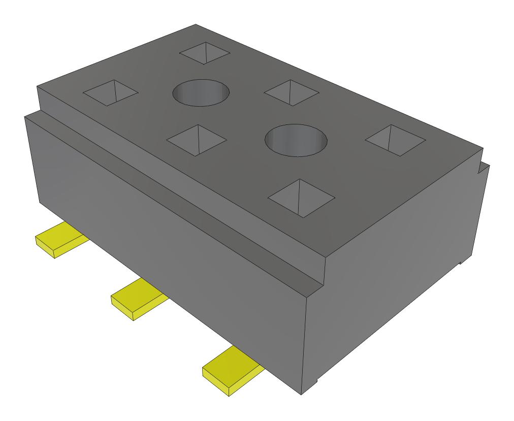 Samtec Clt-103-02-G-D-A-Fr Connector, Rcpt, 6Pos, 2Row, 2mm