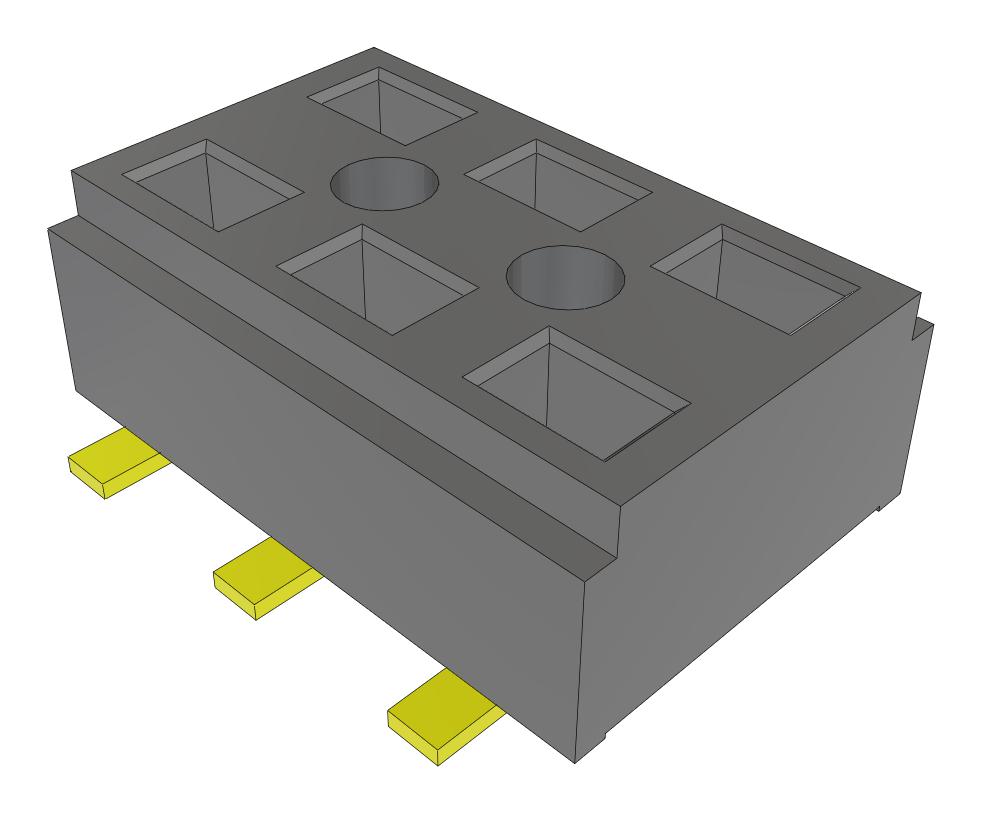 Samtec Clt-103-02-G-D-Be-Fr Connector, Rcpt, 6Pos, 2Row, 2mm