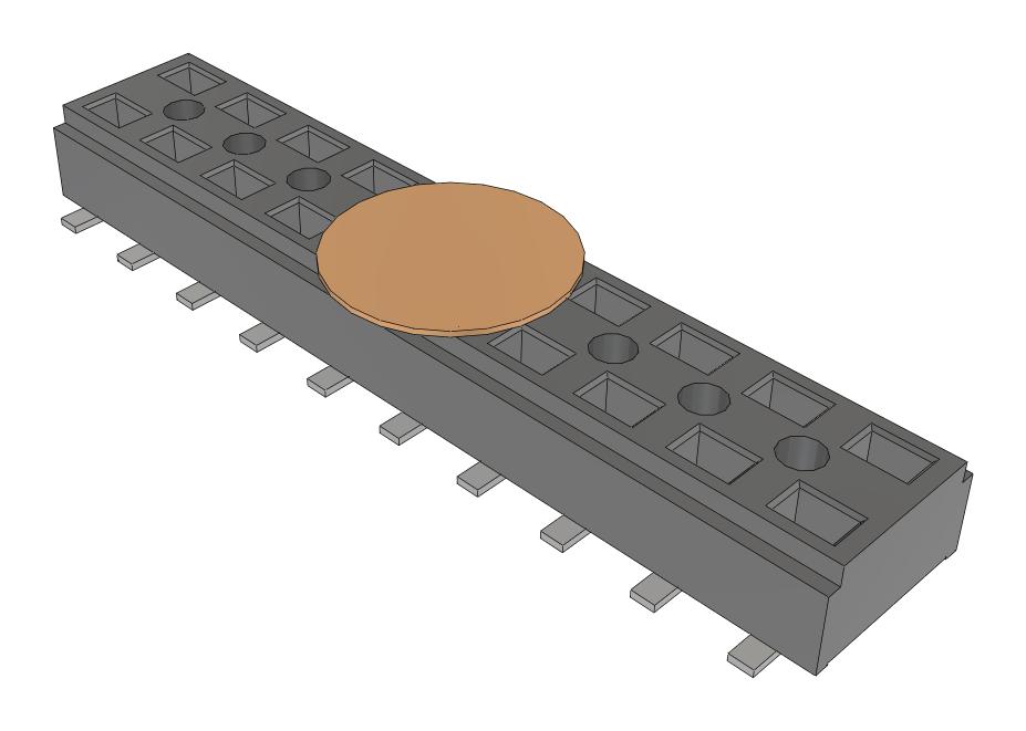 Samtec Clt-110-02-F-D-Be-K-Fr Connector, Rcpt, 20Pos, 2Row, 2mm