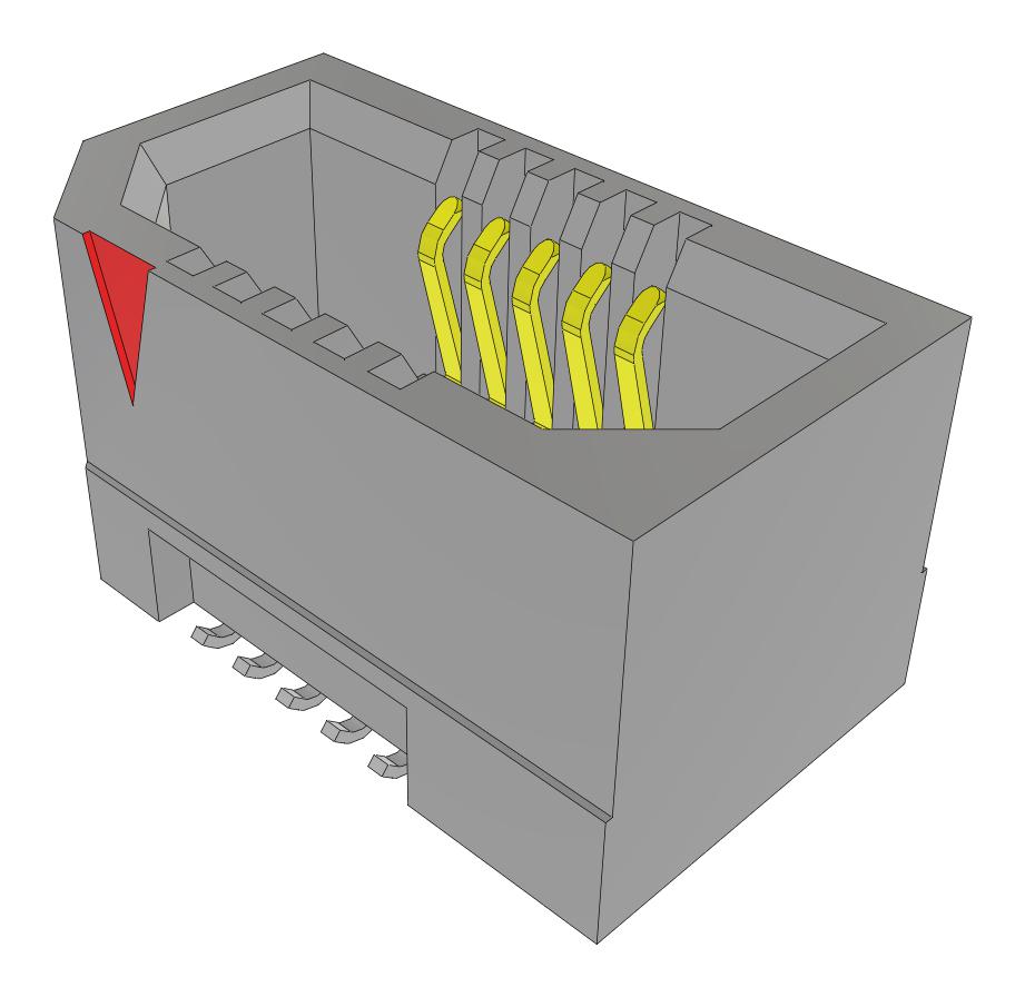 Samtec Erf8-005-05.0-L-Dv-Fr Mezzanine Connector, Rcpt, 10P, 2Row, 0.8mm