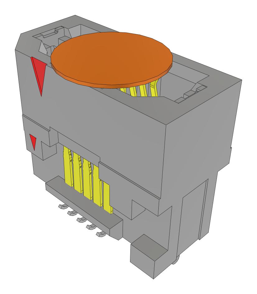 Samtec Erf8-005-09.0-L-Dv-K-Fr Mezzanine Connector, Rcpt, 10P, 2Row, 0.8mm