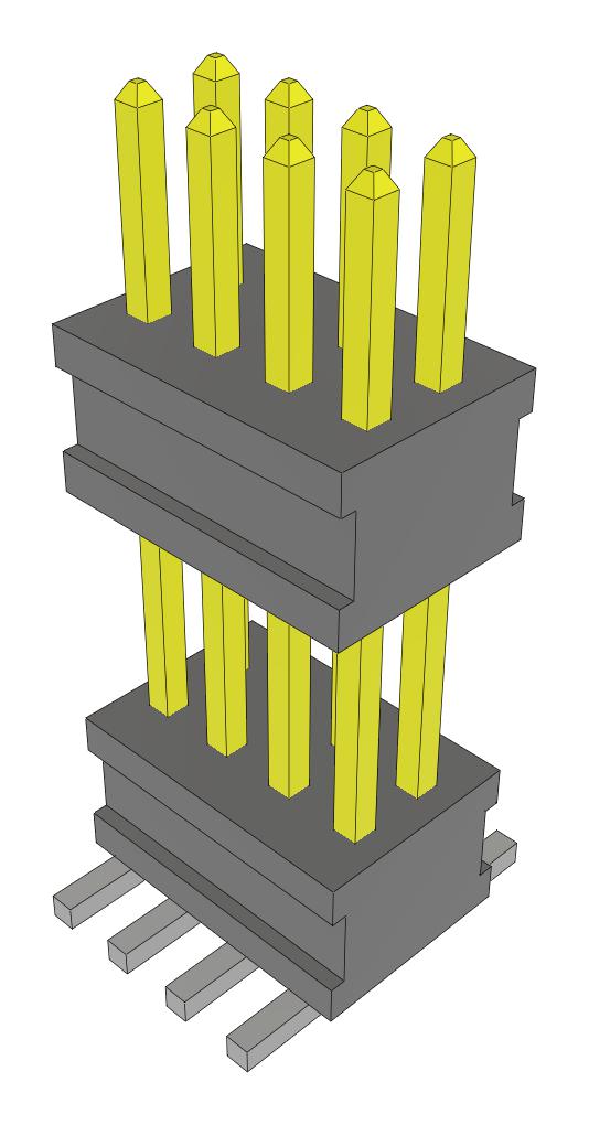 Samtec Fw-04-05-L-D-370-120-A-Fr Stacking Connector, Hdr, 8Pos, 2Row, 1.27mm