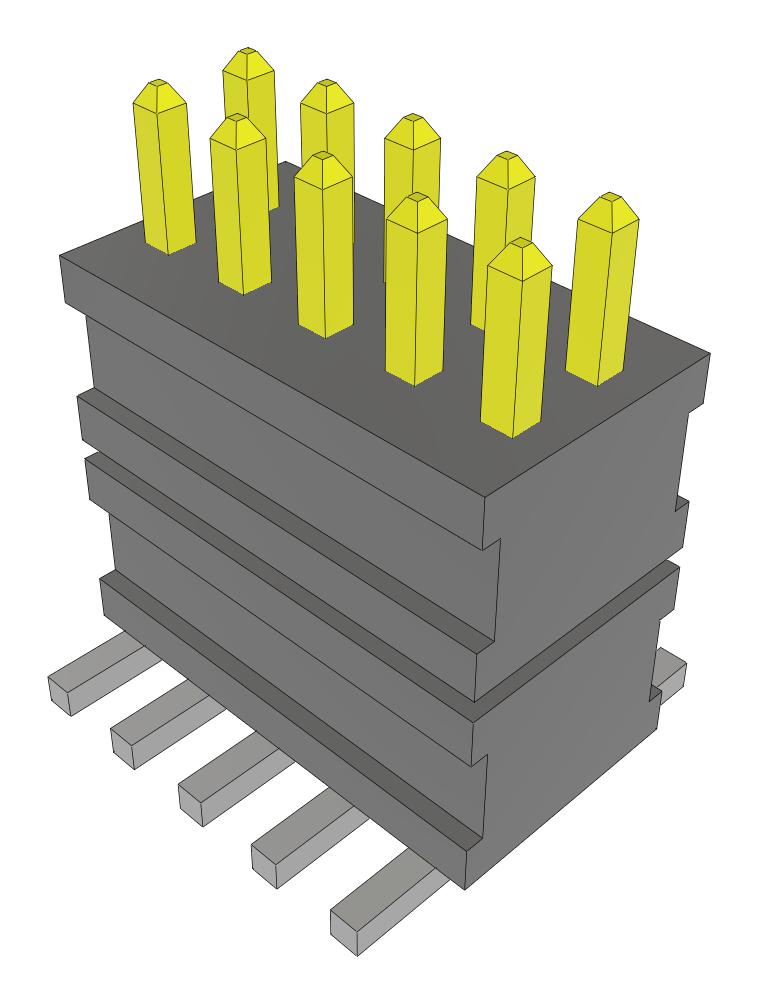 Samtec Fw-05-03-L-D-225-075-Fr Stacking Connector, Hdr, 10Pos, 2Row, 1.27mm