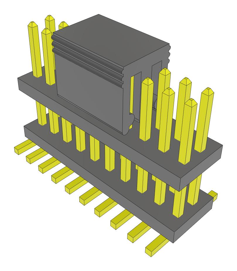 Samtec Fw-10-03-G-D-196-141-P-Fr Stacking Connector, Hdr, 20Pos, 2Row, 1.27mm