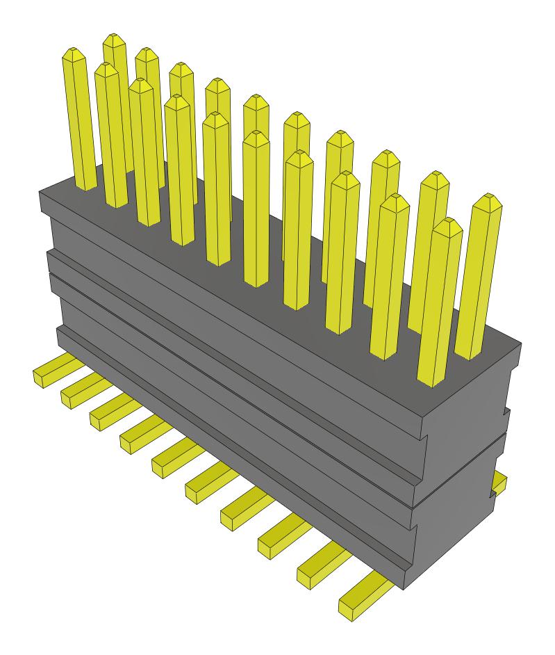 Samtec Fw-10-03-G-D-216-150-A-Fr Stacking Connector, Hdr, 20Pos, 2Row, 1.27mm