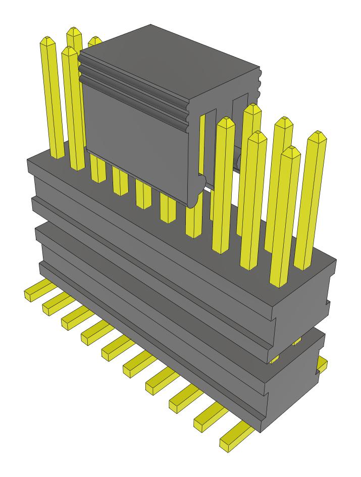 Samtec Fw-10-05-G-D-250-200-A-P-Fr Stacking Connector, Hdr, 20Pos, 2Row, 1.27mm