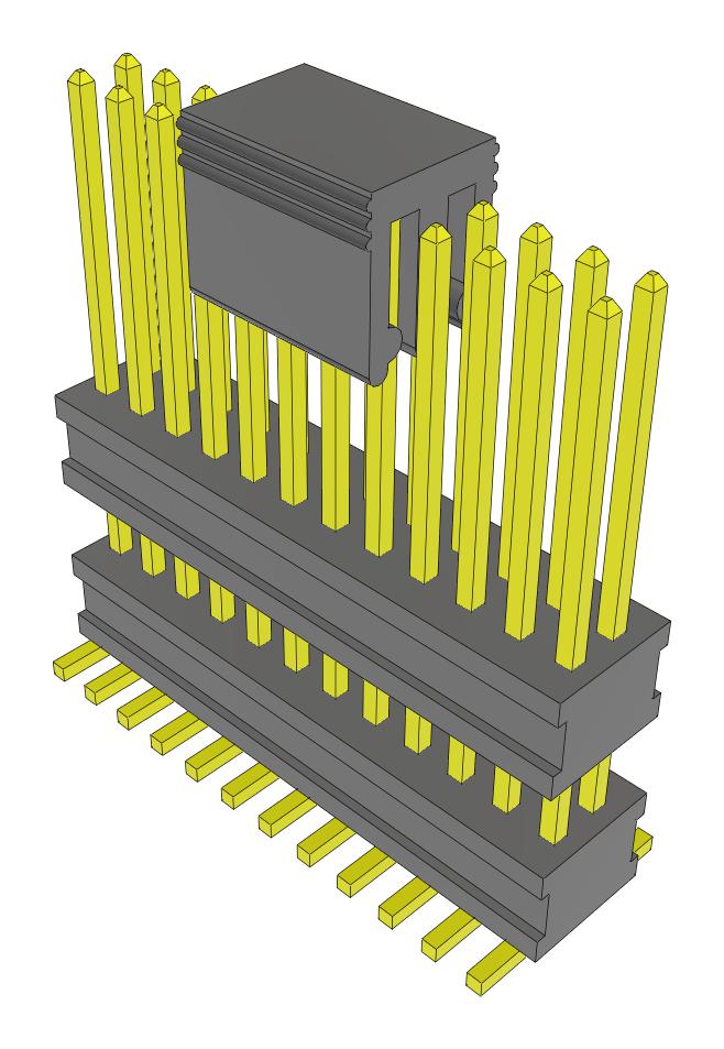 Samtec Fw-12-05-G-D-300-310-A-P-Fr Stacking Connector, Hdr, 24Pos, 2Row, 1.27mm