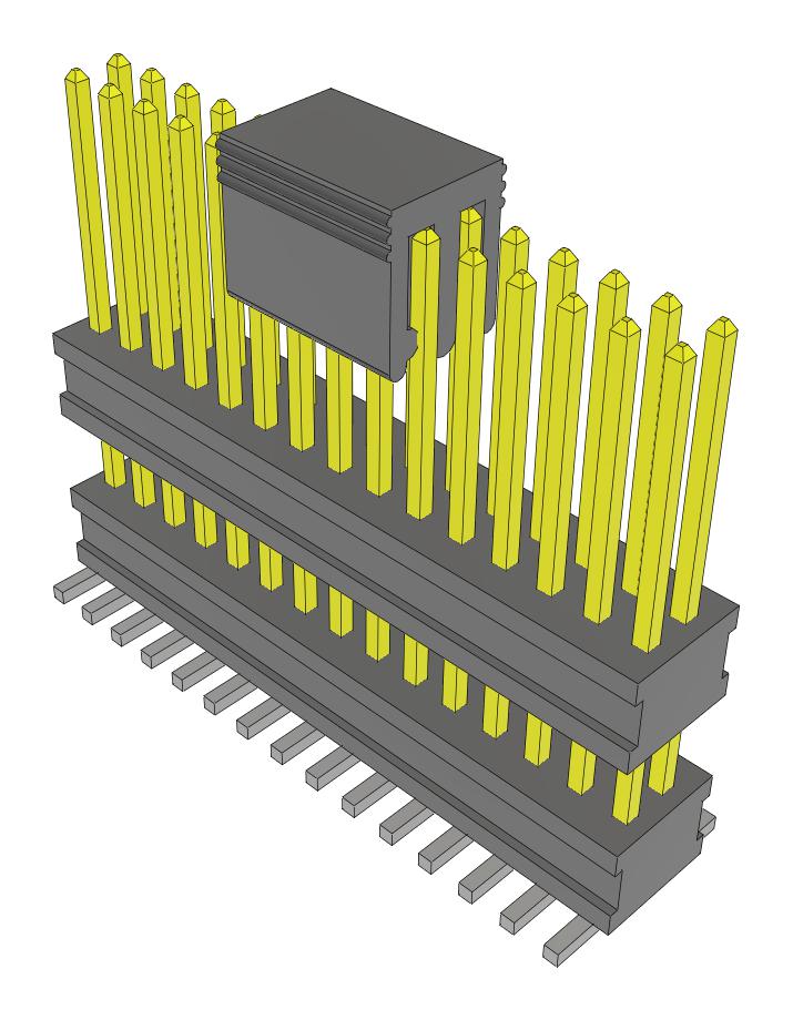 Samtec Fw-15-05-L-D-310-280-A-P-Fr Stacking Connector, Hdr, 30Pos, 2Row, 1.27mm