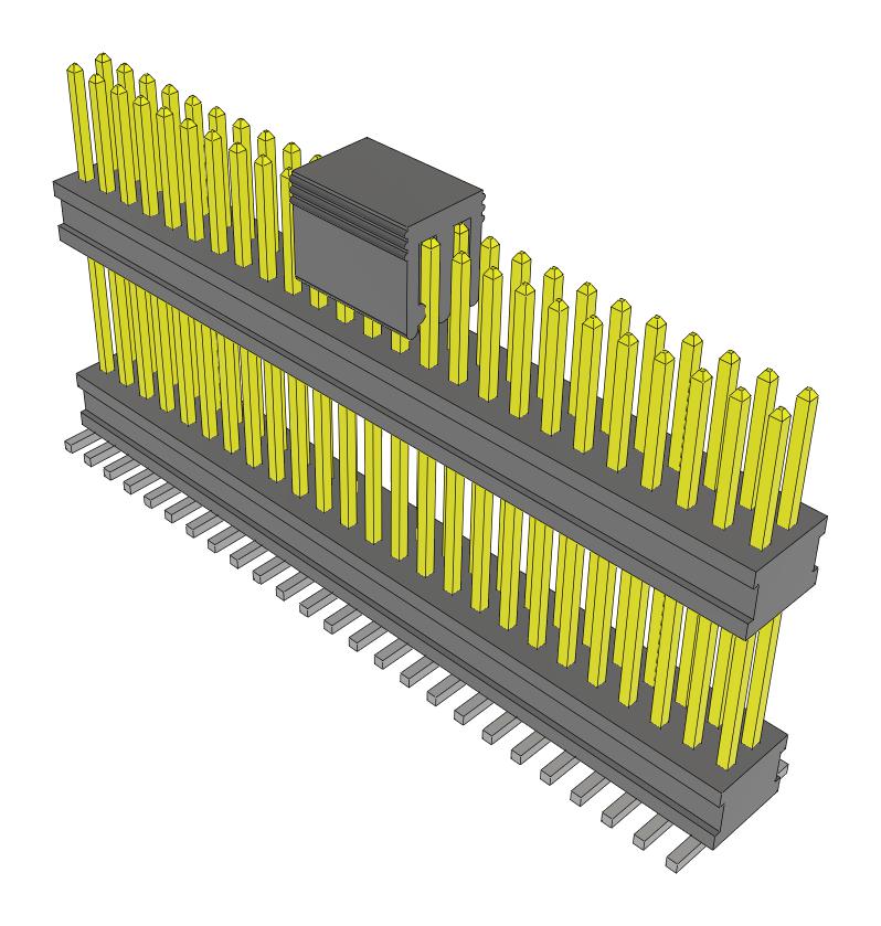 Samtec Fw-25-05-L-D-455-180-A-P-Fr Stacking Connector, Hdr, 50Pos, 2Row, 1.27mm