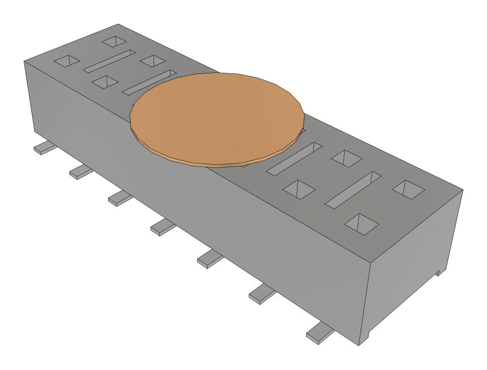 Samtec Hle-107-02-F-Dv-Be-A-K-Fr Connector, Rcpt, 14Pos, 2Row, 2.54mm