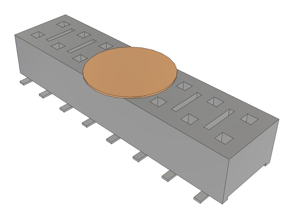 Samtec Hle-108-02-F-Dv-A-K-Fr Connector, Rcpt, 16Pos, 2Row, 2.54mm