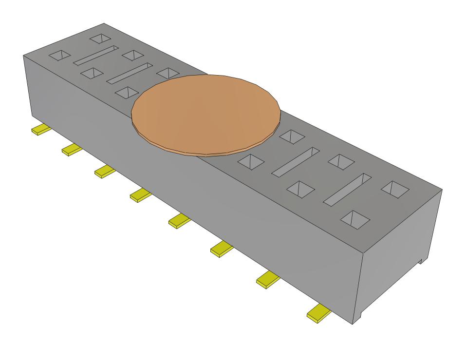 Samtec Hle-108-02-G-Dv-A-K-Fr Connector, Rcpt, 16Pos, 2Row, 2.54mm