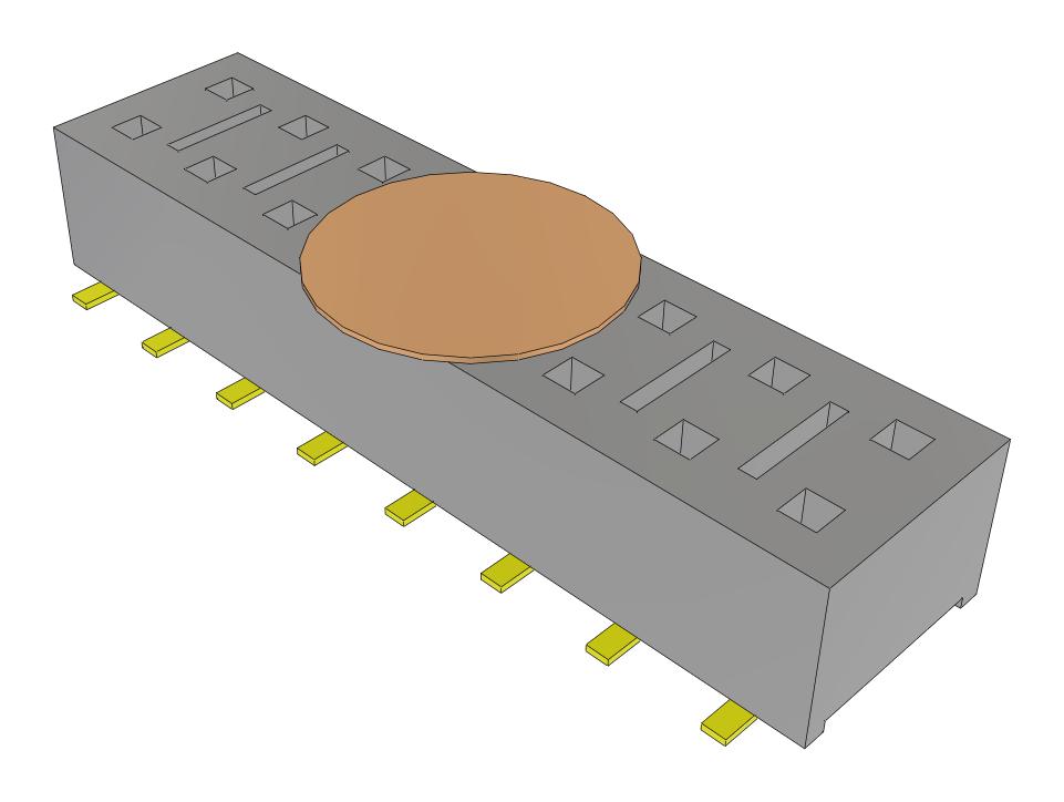 Samtec Hle-108-02-G-Dv-Be-K-Fr Connector, Rcpt, 16Pos, 2Row, 2.54mm