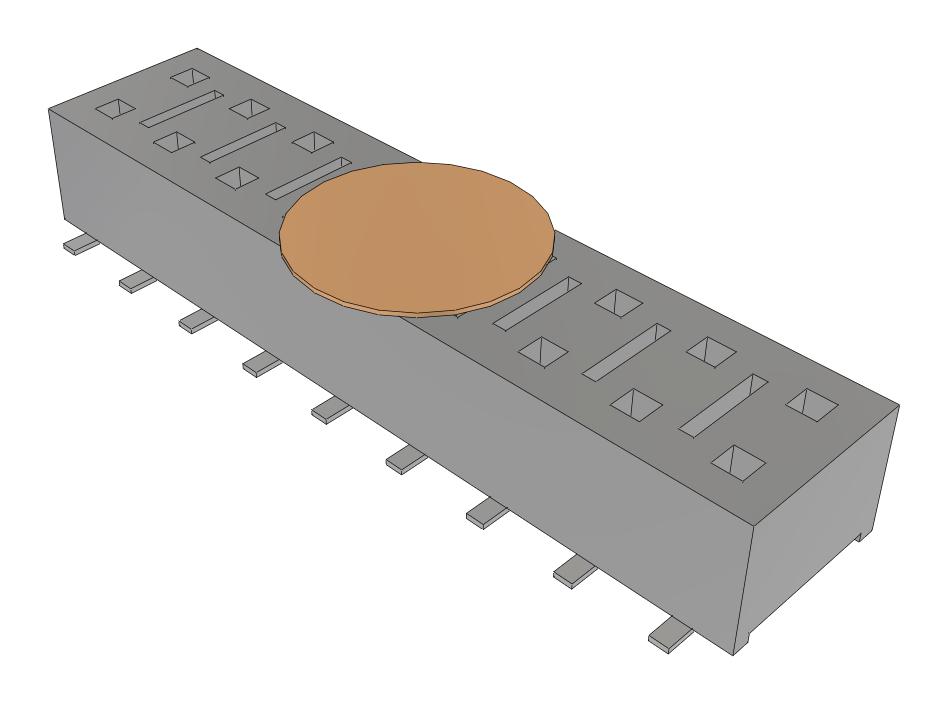 Samtec Hle-109-02-L-Dv-Be-K-Fr Connector, Rcpt, 18Pos, 2Row, 2.54mm