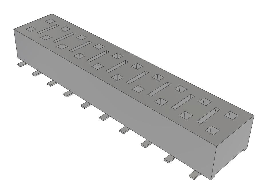 Samtec Hle-110-02-F-Dv-A-Fr Connector, Rcpt, 20Pos, 2Row, 2.54mm