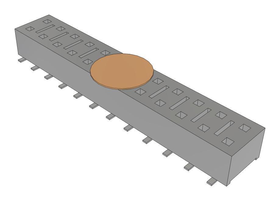 Samtec Hle-112-02-F-Dv-Be-K-Fr Connector, Rcpt, 24Pos, 2Row, 2.54mm