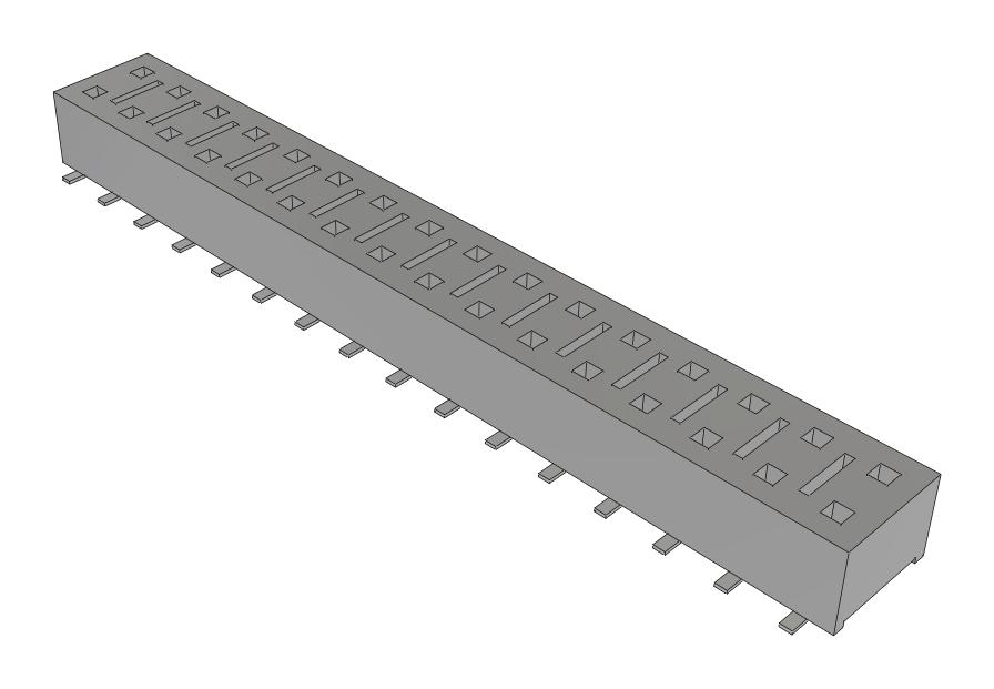 Samtec Hle-116-02-L-Dv-Be-A-Fr Connector, Rcpt, 32Pos, 2Row, 2.54mm