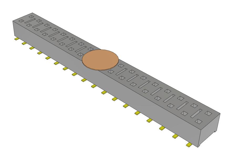 Samtec Hle-118-02-G-Dv-A-K-Fr Connector, Rcpt, 36Pos, 2Row, 2.54mm