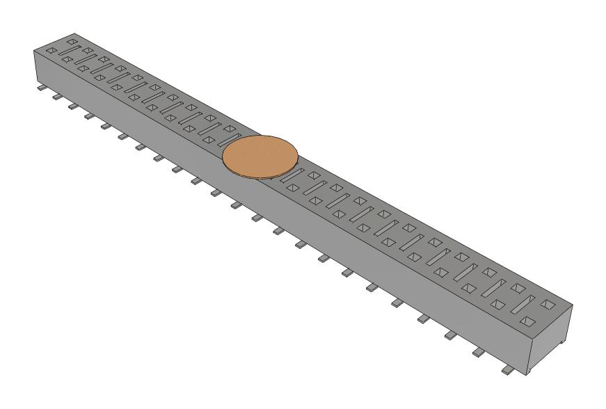 Samtec Hle-123-02-F-Dv-Be-A-K-Fr Connector, Rcpt, 46Pos, 2Row, 2.54mm