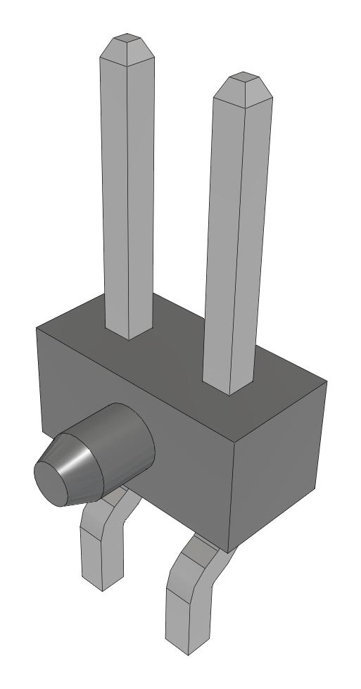 Samtec Mmt-102-02-T-Sh-A-Fr Connector, R/a Header, 2Pos, 1Row, 2mm, Smt