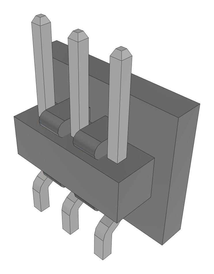 Samtec Mmt-103-02-T-Sh-P-Fr Connector, R/a Header, 3Pos, 1Row, 2mm, Smt