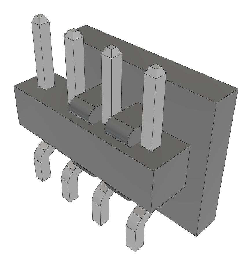 Samtec Mmt-104-01-T-Sh-P-Fr Connector, R/a Header, 4Pos, 1Row, 2mm, Smt