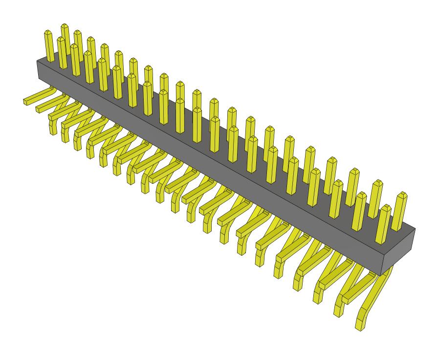 Samtec Mmt-120-01-L-Mt-Fr Connector, R/a Hdr, 40Pos, 2Row, 2mm, Smt/tht