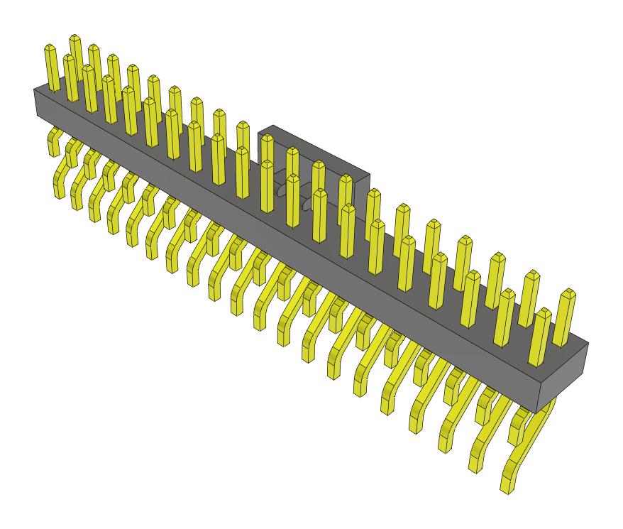 Samtec Mmt-120-01-S-Dh-P-Fr Connector, R/a Header, 40Pos, 2Row, 2mm, Smt