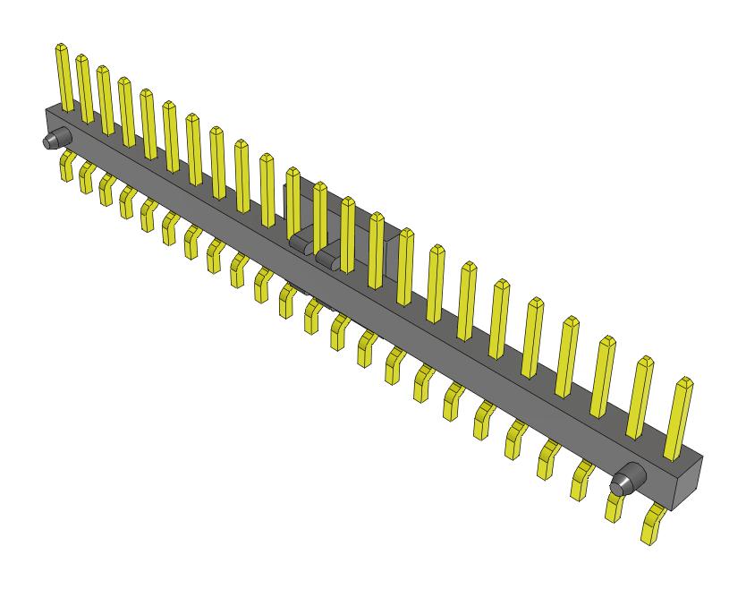 Samtec Mmt-123-02-F-Sh-A-P-Fr Connector, R/a Header, 23Pos, 1Row, 2mm, Smt