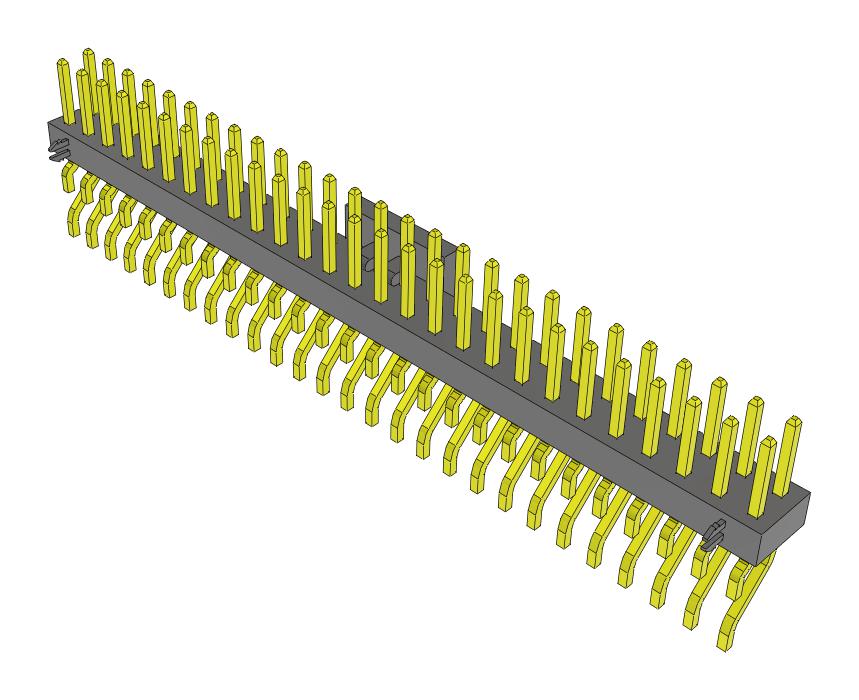 Samtec Mmt-127-02-F-Dh-Lc-P-Fr Connector, R/a Header, 54Pos, 2Row, 2mm, Smt