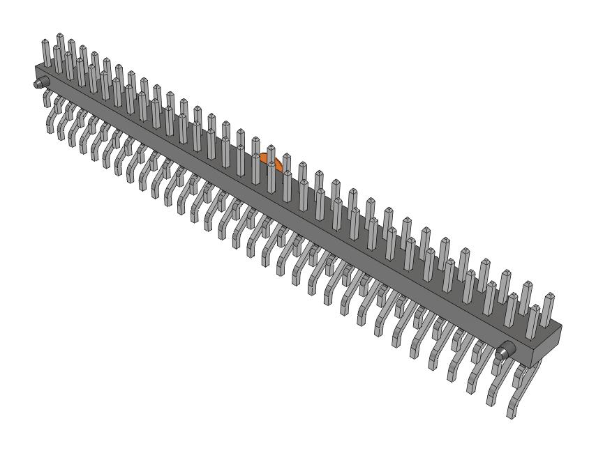 Samtec Mmt-132-01-T-Dh-A-K-Fr Connector, R/a Header, 64Pos, 2Row, 2mm, Smt