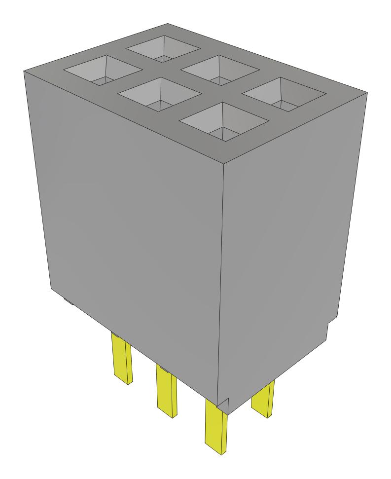 Samtec Sfmc-103-03-L-D-Fr Connector, Rcpt, 6Pos, 2Row, 1.27mm