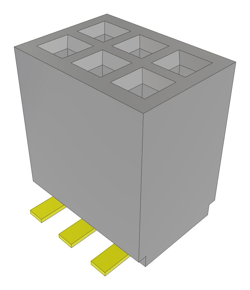 Samtec Sfmc-103-T2-S-D-Fr Connector, Rcpt, 6Pos, 2Row, 1.27mm