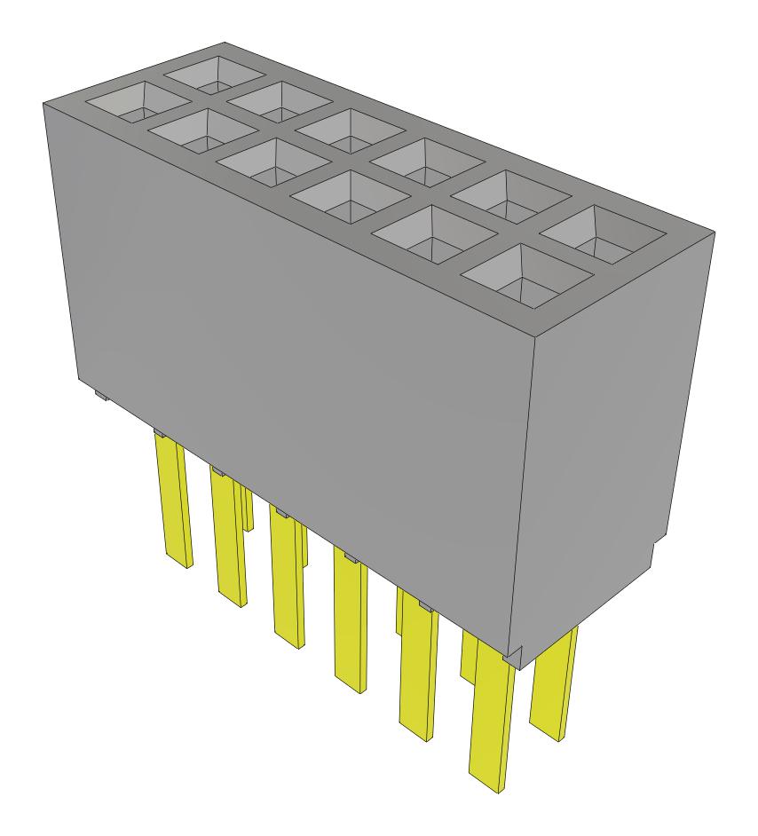 Samtec Sfmc-106-01-L-D-Fr Connector, Rcpt, 12Pos, 2Row, 1.27mm