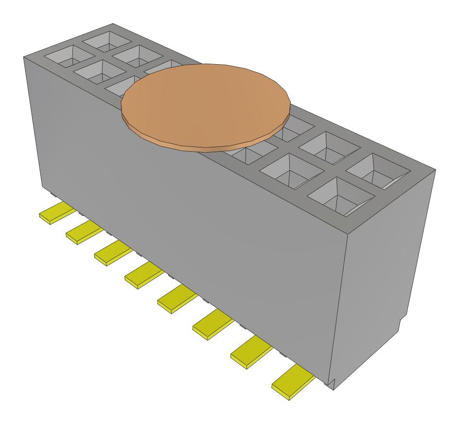 Samtec Sfmc-108-02-S-D-K-Fr Connector, Rcpt, 16Pos, 2Row, 1.27mm