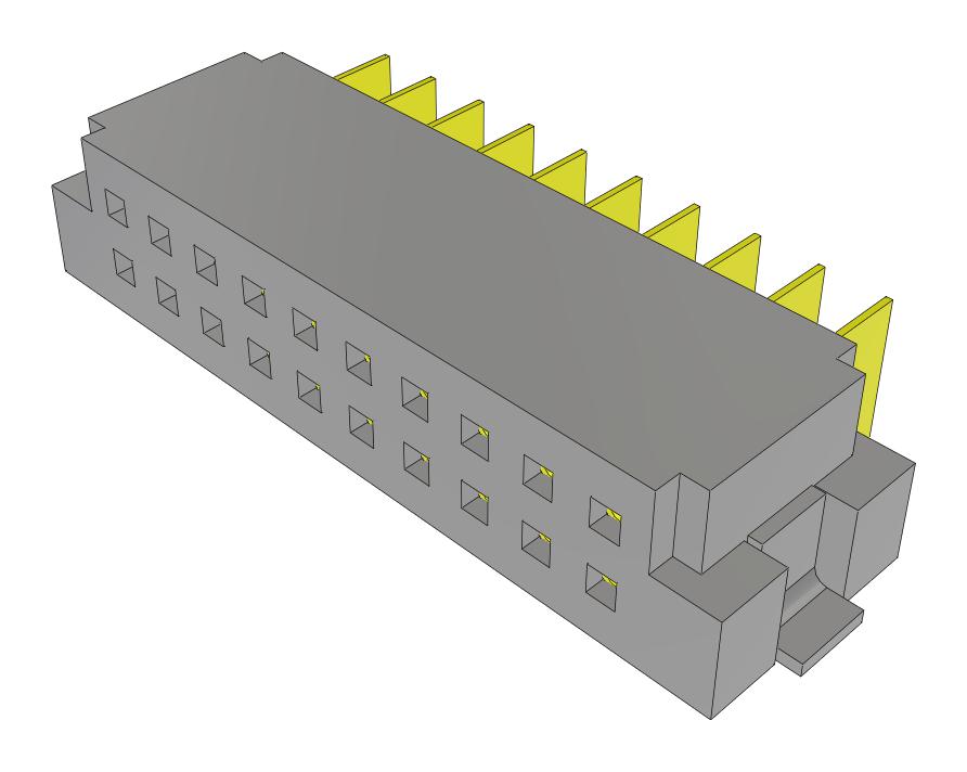 Samtec Sfmh-110-02-L-D-Wt-Fr Connector, R/a Rcpt, 20Pos, 2Row, 1.27mm