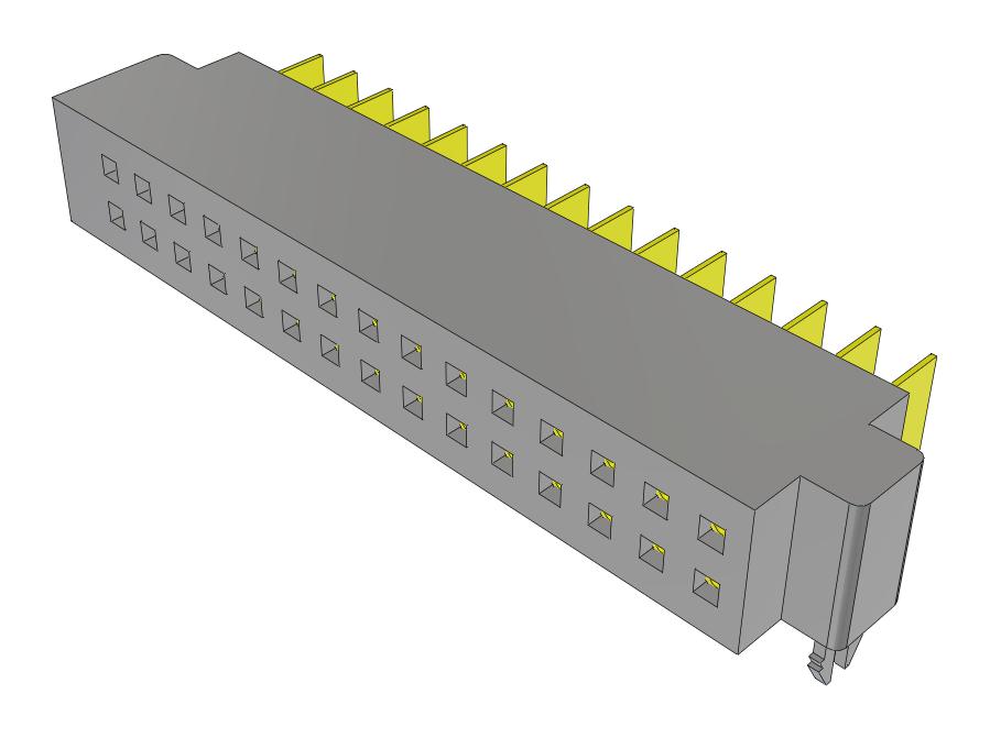 Samtec Sfmh-115-02-S-D-Lc-Fr Connector, R/a Rcpt, 30Pos, 2Row, 1.27mm