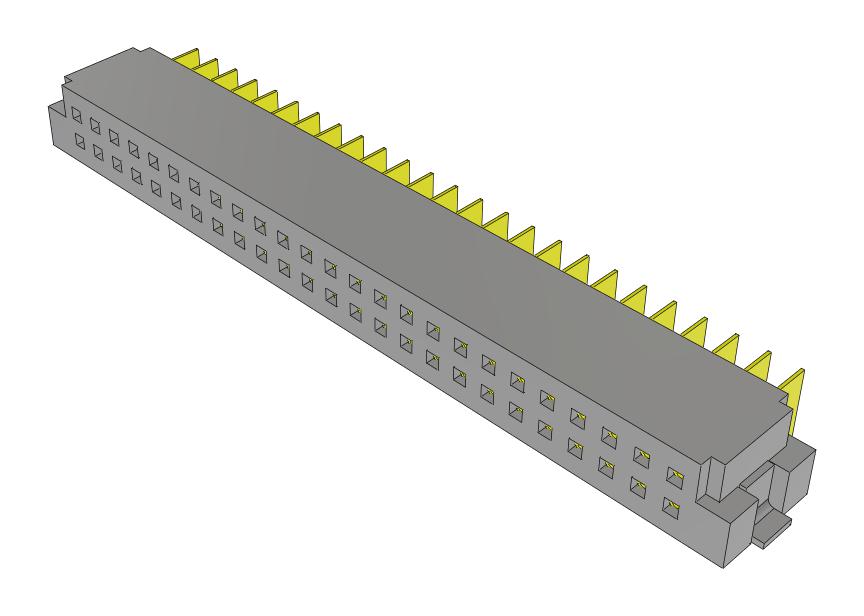 Samtec Sfmh-125-02-L-D-Wt-Fr Connector, R/a Rcpt, 50Pos, 2Row, 1.27mm