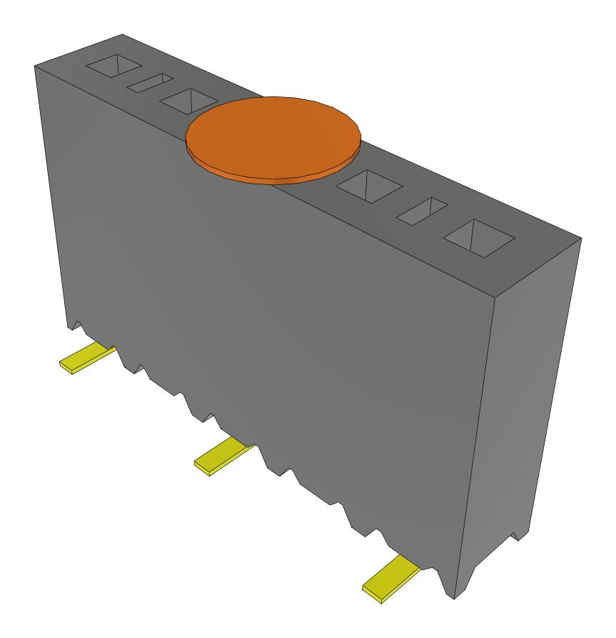 Samtec Ssm-105-L-Sv-003-K-Fr Connector, Rcpt, 5Pos, 1Row, 2.54mm